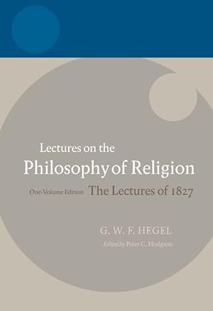 Seller image for Hegel: Lectures on the Philosophy of Religion (Paperback) for sale by AussieBookSeller