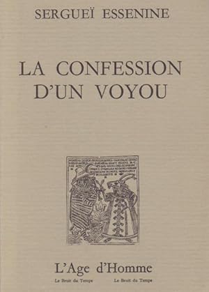 Seller image for La confession d'un voyou for sale by Librairie du Bacchanal