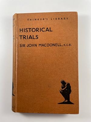 Imagen del vendedor de Historical Trials (A Selection) The Thinker's Library, No. 23 a la venta por BookEnds Bookstore & Curiosities