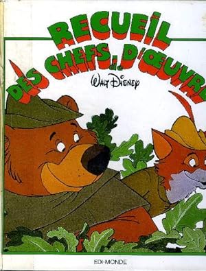 Bild des Verkufers fr Recueil des chefs d'oeuvre Walt Disney Robin des bois Bernard et Biance, Le livre de la jungle, Bambi zum Verkauf von Le-Livre