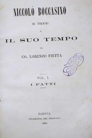 Immagine del venditore per Niccol Boccasino di Trevigi e il suo tempo venduto da Di Mano in Mano Soc. Coop