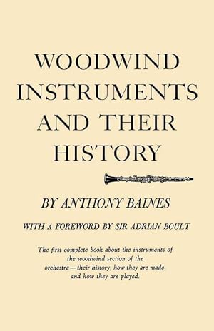Imagen del vendedor de Woodwind Instruments and Their History (Paperback) a la venta por AussieBookSeller