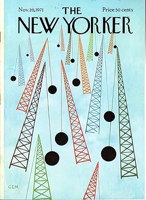 Bild des Verkufers fr The New Yorker Magazine, November 20, 1971 zum Verkauf von Dorley House Books, Inc.