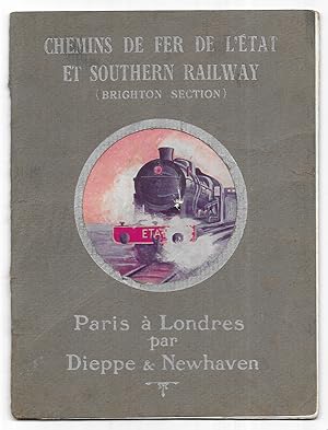 Chemins de Fer de L'Estat et Southern Railway. Paris à Londres.