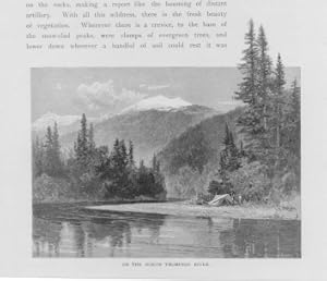 VIEW ON THE NORTH THOMPSON RIVER IN BRITISH COLUMBIA - CANADA,Picturesque Canada,1882 print