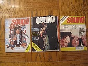 Seller image for Sound Magazine Canada Three (3) Issue 1977 Lot, including: January, February, March for sale by Clarkean Books