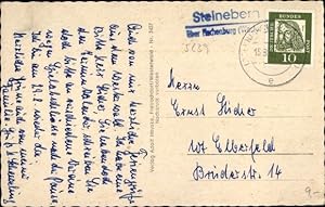 Ansichtskarte / Postkarte Landpoststempel Steineberg über Hachenburg Westerwald