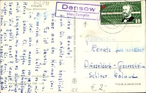 Ansichtskarte / Postkarte Landpoststempel Densow über Templin