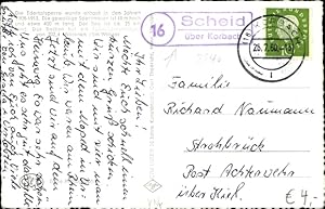 Ansichtskarte / Postkarte Landpoststempel 16 Scheid über Korbach