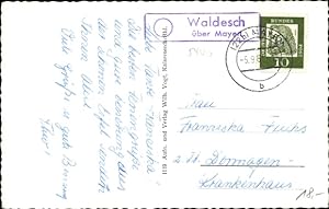 Ansichtskarte / Postkarte Landpoststempel Waldesch über Mayen