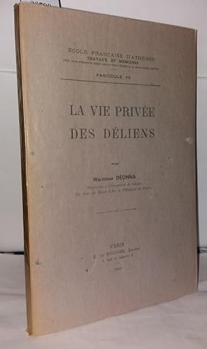 Imagen del vendedor de La vie prive des Dliens a la venta por Librairie Albert-Etienne