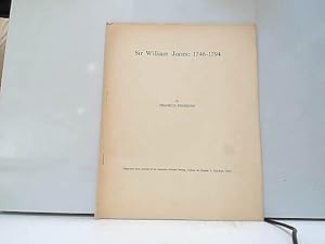 Seller image for Sir William Jones: 1746-1794 for sale by JLG_livres anciens et modernes