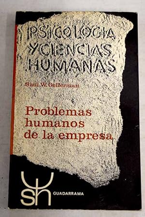 Imagen del vendedor de Problemas humanos de la empresa a la venta por Alcan Libros