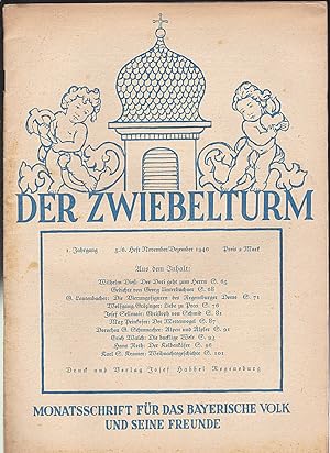 Der Zwiebelturm. Monatsschrift für das Bayerische Volk und seine Freunde. 1. Jahrgang, 5./6. Heft...