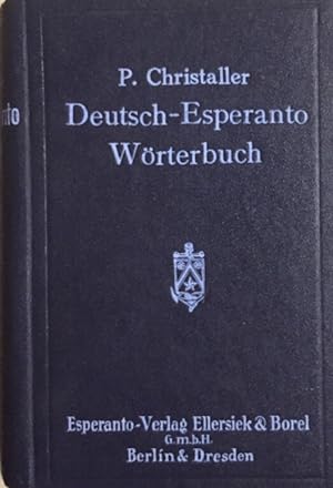 Deutsch-Esperanto. Wörterbuch.