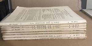 La revue de l'art ancien et moderne /7 numeros 1925 ' n° 271-/ 1926 n° 274-275- 277/ 1927 n° 287-...