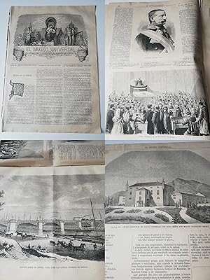 EL MUSEO UNIVERSAL N°25, JUNIO 1869. Grabados: Enrique O'Donell y Joris, Granja del Retiro Alava?