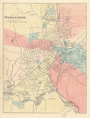 Imagen del vendedor de City of Worcester a la venta por Antiqua Print Gallery