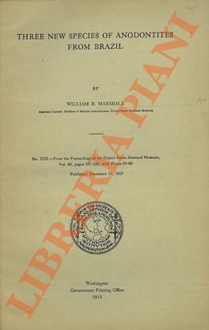 Three new species of Anodontites from Brazil.