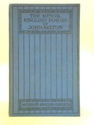 Image du vendeur pour The Minor English Poems of John Milton mis en vente par World of Rare Books