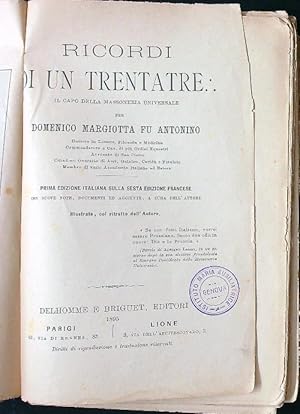 Imagen del vendedor de Ricordi di un Trentatre a la venta por Librodifaccia