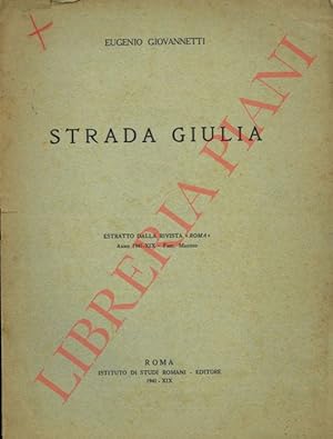 Bild des Verkufers fr Strada Giulia. zum Verkauf von Libreria Piani