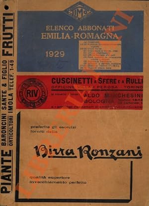 Elenco degli abbonati. Emilia Romagna. Aggiornato al 28 febbraio 1929.