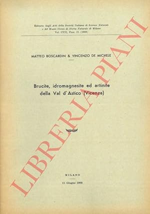 Imagen del vendedor de Brucite, idromagnesite ed artinite della Val d'Astico (Vicenza). a la venta por Libreria Piani
