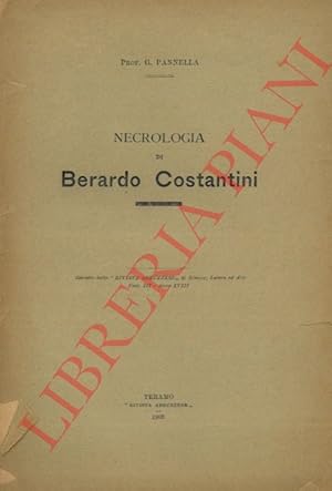 Necrologia di Berardo Costantini.