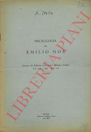 Bild des Verkufers fr Necrologia di Emilio No. zum Verkauf von Libreria Piani