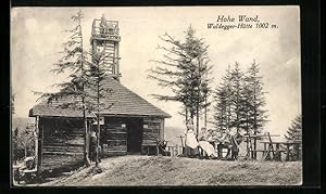 Ansichtskarte Waldegger-Hütte, Berghütte an der hohen Wand