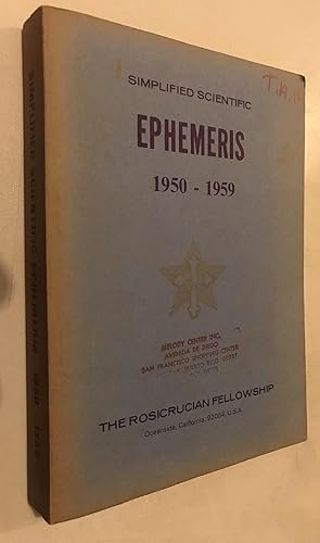 Seller image for Simplified Scientific Ephemeris 1950-1959 for sale by Once Upon A Time