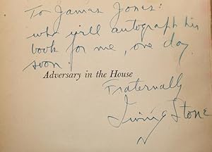 [Inscribed Association Copy] Adversary in the House. A Biographical Novel