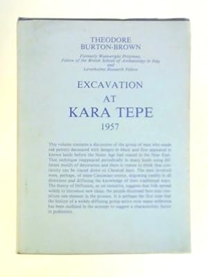 Bild des Verkufers fr Kara Tepe zum Verkauf von World of Rare Books