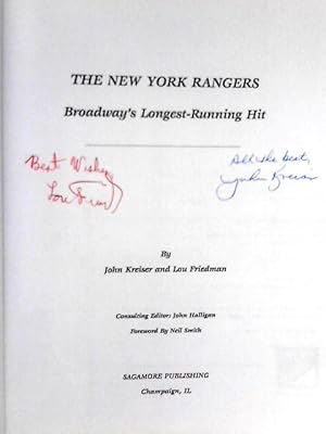 Bild des Verkufers fr The New York Rangers: Broadways Longest Running Hit zum Verkauf von World of Rare Books