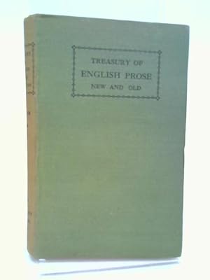 Seller image for Treasury of English Prose: New And Old for sale by World of Rare Books