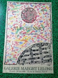 Alechinsky Bouches et Grilles Lithographed poster
