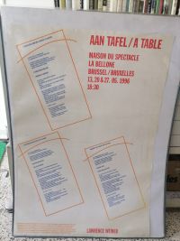 Lawrence Weiner Aan tafel / A table