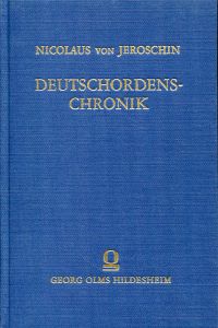 Imagen del vendedor de Deutschordens-Chronik Ein Beitrag zur Geschichte der mitteldeutschen Sprache und Literatur. a la venta por Bcher Eule