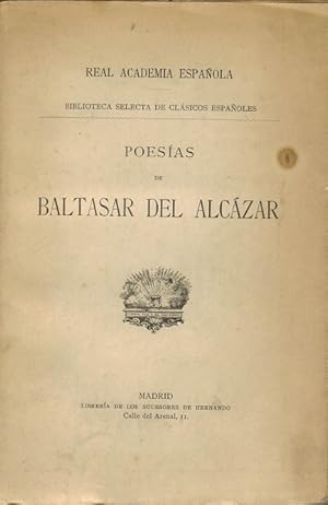 Seller image for Poesas de Baltasar del Alczar. Edicin y prlogo de Francisco Rodrguez Marn. for sale by La Librera, Iberoamerikan. Buchhandlung