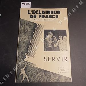 Imagen del vendedor de L'Eclaireur de France N 16 : En voulez-vous, des fleurs ? (La PIE) - Message du Commissaire National. Soyez des Hommes - Au Service du Pays. Le Scoutisme continue ! Les E.D.F vivent ! - Seize heures dans un train d'vacuation (Fr. HOUDARD) - Au travail dans tous les coins de France - . a la venta por Librairie-Bouquinerie Le Pre Pnard