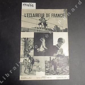 Imagen del vendedor de L'Eclaireur de France N 1 : Les signes de la piste (BALOO) - Les meubles du local (SAHI) - Une heure avec "El Djinn", Lieutenant mhariste et collaborateur de l'E.d.F (Interview par Canard Farceur) - Balourag regonfle un ami (LOUV'A, illustrations de RIM) - . a la venta por Librairie-Bouquinerie Le Pre Pnard