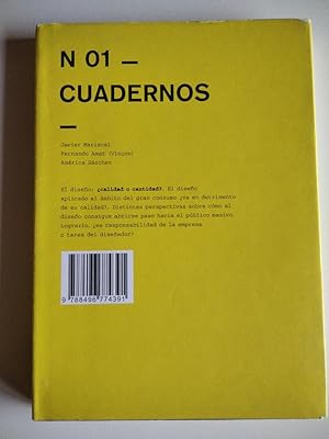 Bild des Verkufers fr N 01 - Cuadernos. El diseo: calidad o cantidad? zum Verkauf von El libro que vuela