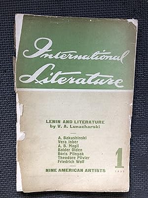 International Literature, No. 1, January 1935
