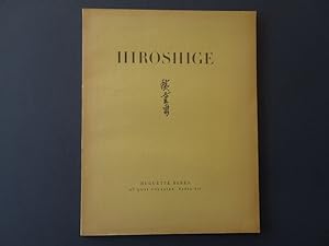 Hiroshige: 1797-1858. Dessins - Aquarelles - Estampes. Exposition du 7 juin au 15 juillet 1955.