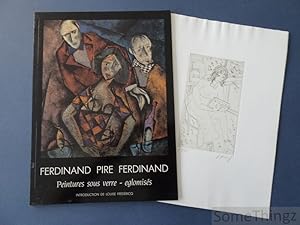 Ferdinand Pire Fredinand. Peintures sous verre - eglomisés. (with original grey engraving)