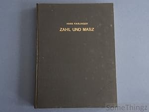 Image du vendeur pour Zahl und Masz. Zehn Aufstze vom Ausdruck und Inhalt der gotischen Welt. mis en vente par SomeThingz. Books etcetera.