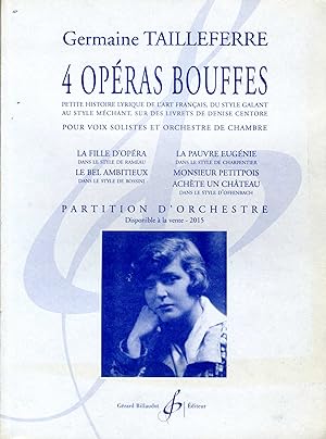 4 opéras bouffes : LA FILLE D'OPÉRA (dans le style de Rameau) - LE BEL AMBITIEUX (dans le style d...