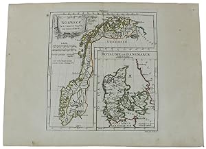 NORVEGE - ROYAUME de DANEMARCK. [Original copper engraved map, 1778]: