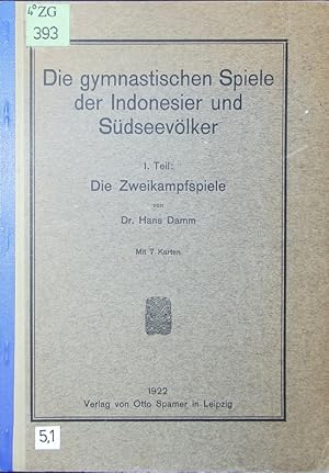 Bild des Verkufers fr Die gymnastischen Spiele der Indonesier und Sdseevlker. 1, Die Zweikampfspiele. zum Verkauf von Antiquariat Bookfarm